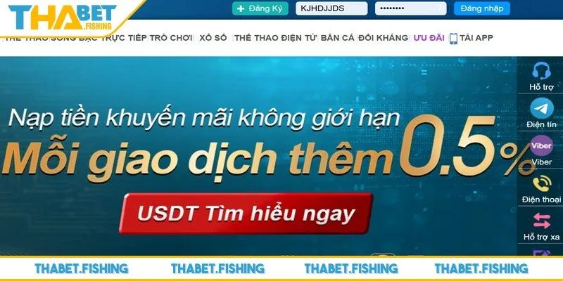 Các lợi ích hấp dẫn khi đăng nhập THABET
