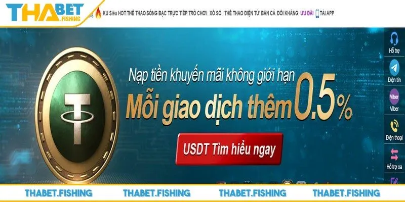 Giao dịch USDT tặng thêm 0,5% là chương trình hót hiện nay