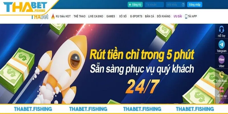 Các giao dịch tài chính tại THABET được tối ưu hoá, đơn giản, tiện lợi