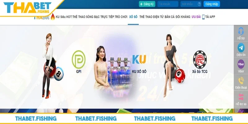 Xổ số THABET được biết đến là một trong những trò chơi chủ lực tại nhà cái 